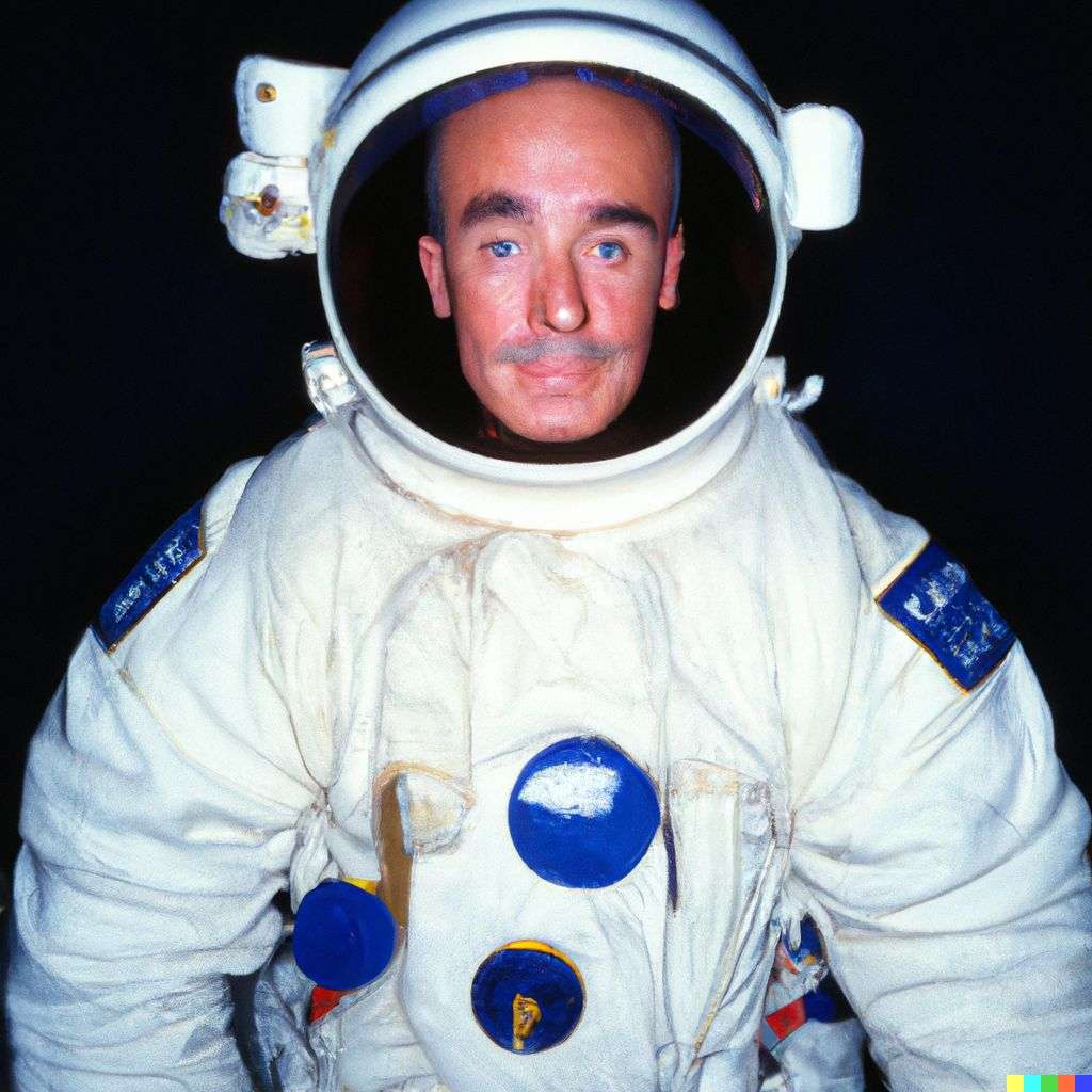 an astronaut, photograph taken by Terry Richardson